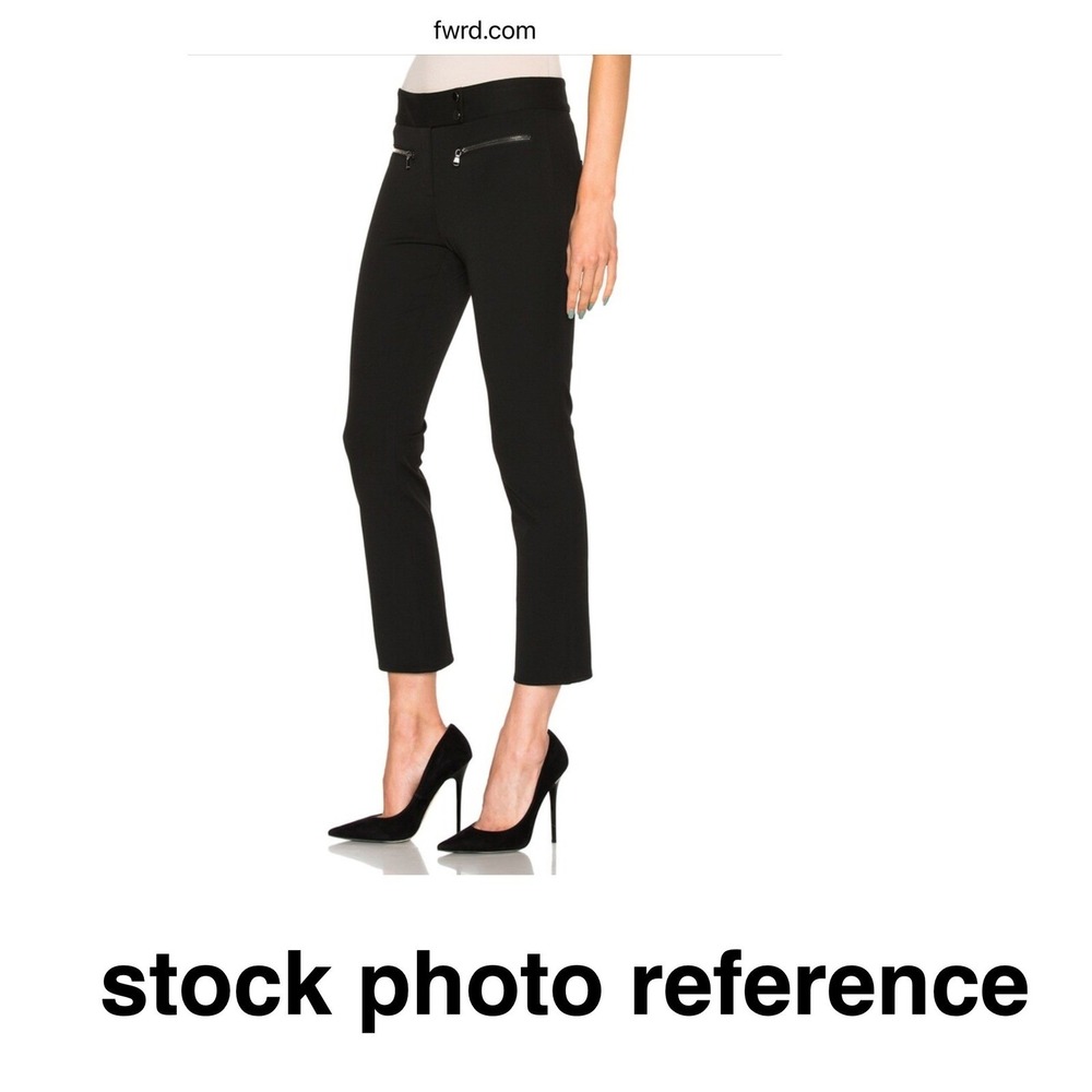 Veronica Beard women's pants Metro Cropped Flare RE17-BST6200 sz 2 black trouser - Picture 3 of 10